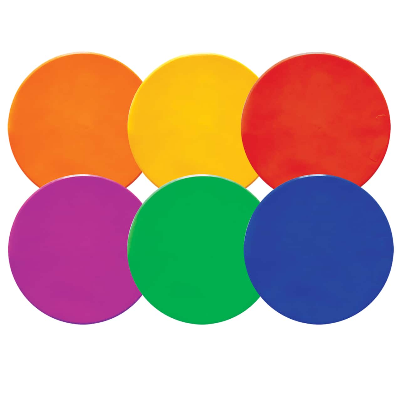 Champion Sports 12" Round Poly Spot Floor Markers, 6ct.
